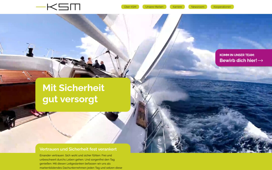 Die Webseite der KSM GmbH ist online!